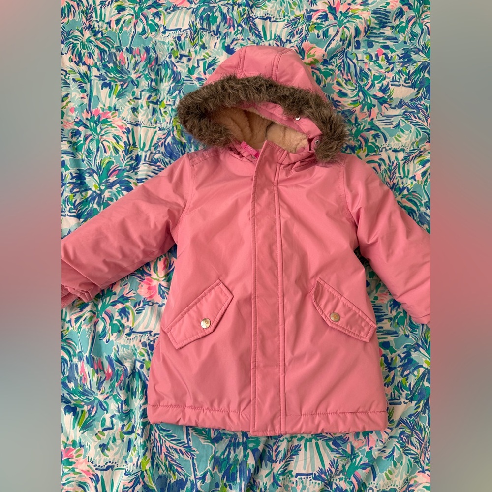 Pink Parka Coat Jacket for Girls 3T fits 4T